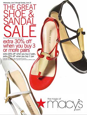 Macy's Shoe & Sandal Sale